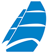 Atlantic International Translators Logo Icon Stylized Caravel Ship